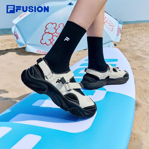 FILA FUSION斐乐玛丽珍女鞋休闲鞋运动凉鞋魔术贴沙滩鞋官方 - 图0