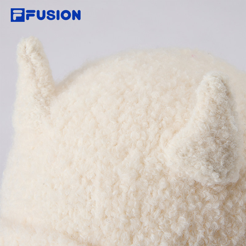 【羊角帽】FILA FUSION斐乐官方帽子女士针织帽2025新款毛线帽,淘宝优惠券,粉丝福利购,淘宝优惠卷