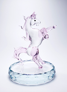 马水晶玻璃十二生肖招财车载