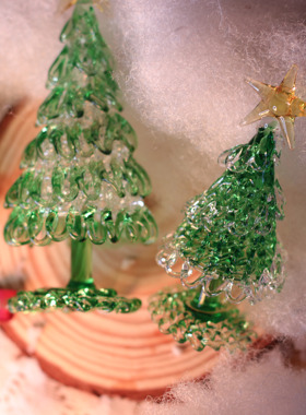 圣诞节装饰摆件小礼物玻璃ins风