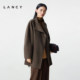 Langzi 2025 winter new style double-sided woolen mid-length coat stand collar woolen coat for women