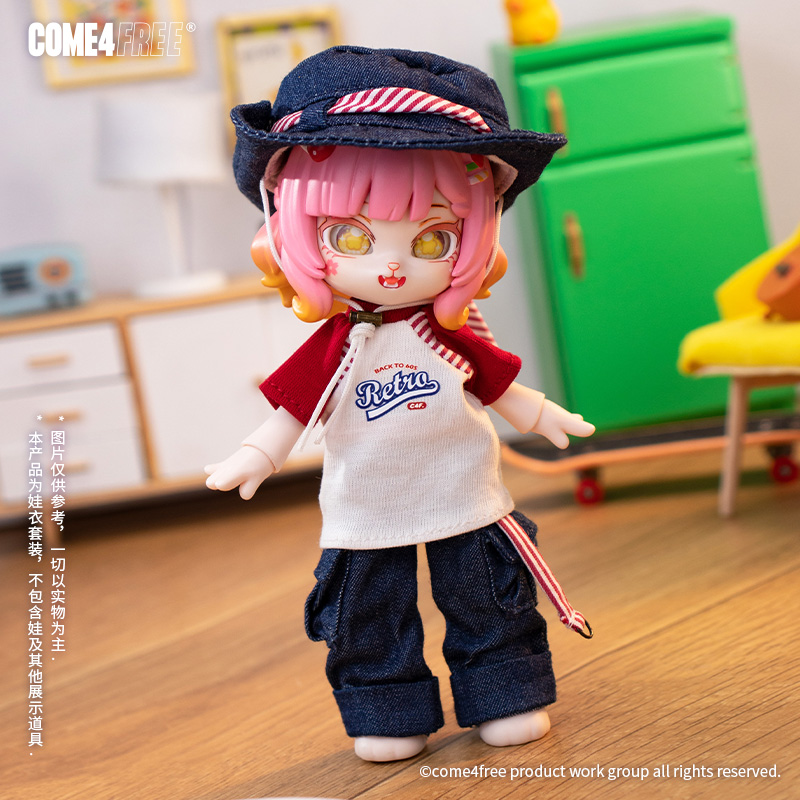 COME4FREE 【日常系列】牛仔不太忙BJD娃衣OB11玩偶12分裙子衣服 - 图2