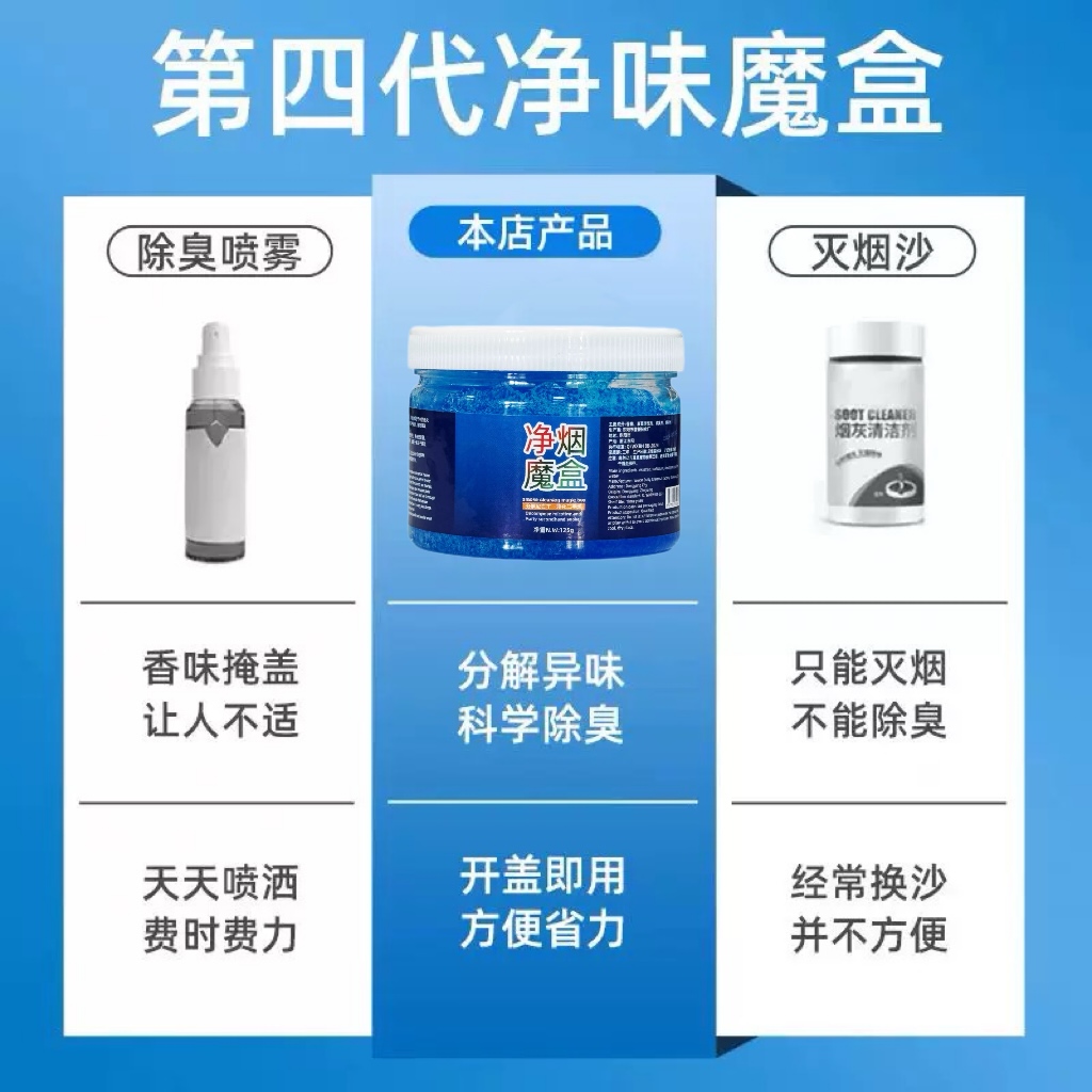 净烟魔盒去除烟味神器持久清香卧室家用室内车内烟净化空气清新剂 - 图2