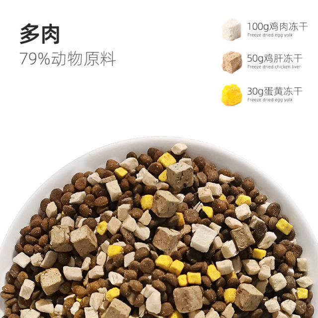 Champion Prince Grain-Free Freeze-Dried Cat Food Chicken and Probiotics are universal for all stages of cats and kittens.