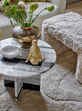 FQR LIVING丹麦Bloomingville手工制作陶器渐变青铜色埃利森花瓶