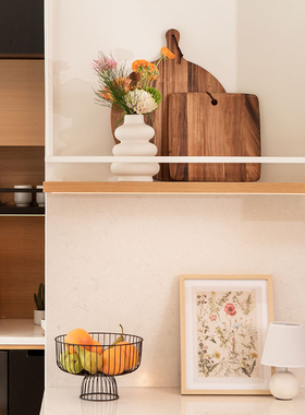 FQR LIVING美国ZONE MAISON手工制作雕塑陶器白色磨砂面柱体花瓶