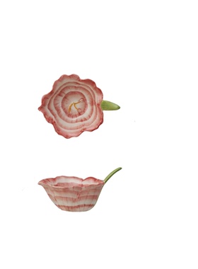 FQR LIVING丹麦Bloomingville手工制作雕刻绘画陶器花形准备碗