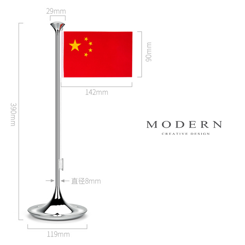 MODERN轻奢办公室桌旗国旗酒店前台商务会议台式摆件办公订制礼品 - 图1