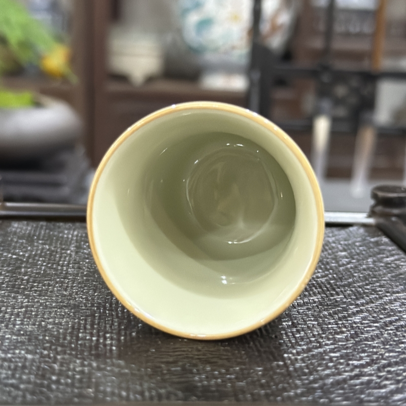 景德镇陶瓷釉里红龙纹茶杯功夫茶具主人单杯直口杯仿古品茗杯茶盏 - 图1