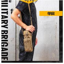 Outdoor large capacity portable Tactical kettle cover mobile phone waist hanging bag inclined cross hand water cup protective sleeve Multifunction