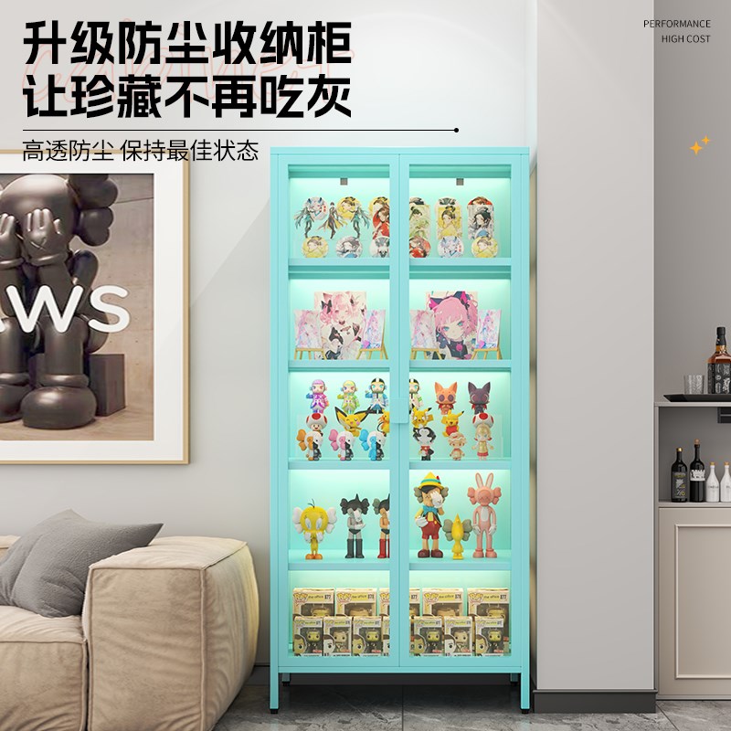速发展示柜家用防透玻璃尘明模型玩具收纳陈列柜摆件架 - 图2