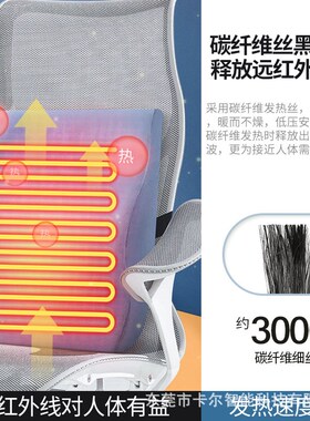 现货加热护腰靠垫办公室久坐神器电脑椅腰部海绵靠枕座椅靠背居家