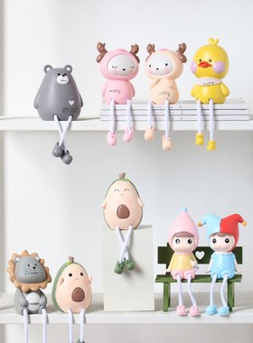 速发吊脚娃娃摆件情礼一家四口风格创意家居装饰摆品设结婚侣物