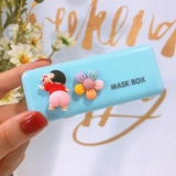 Мультяшная медицинская маска, коробка для хранения, переносная детская одноразовая банка для хранения для школьников