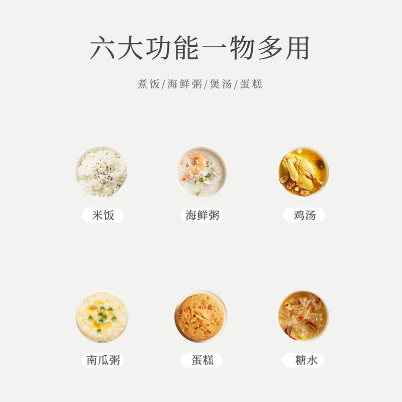 南极人迷你电饭煲家用智能多功能小型1老式4电饭锅2一3人蒸煮米饭-图3