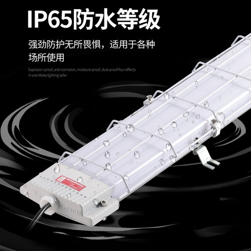 国标LED一体防爆灯荧光灯日光灯长条支架吸顶厂房仓库车间三防灯 - 图2