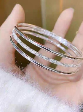 s999足银手镯三生三世简约年轻
