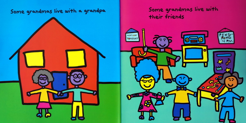 英文原版 The Grandma Book 纽约时报畅销书 Todd Parr 淘弟 平装大开本 儿童情商亲子启蒙绘本 家庭成长教育读物 情感认知