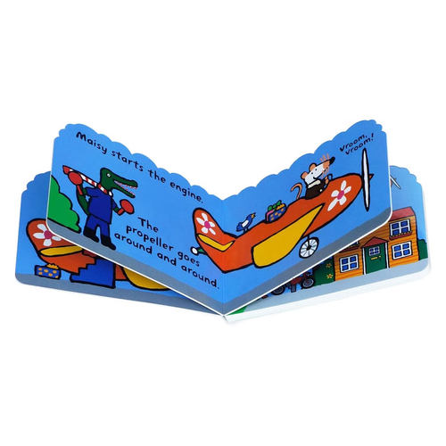 英文原版绘本 Maisy's Plane 小鼠波波交通工具造型纸板书 儿童英语早教书 亲子互动绘本 - 图1