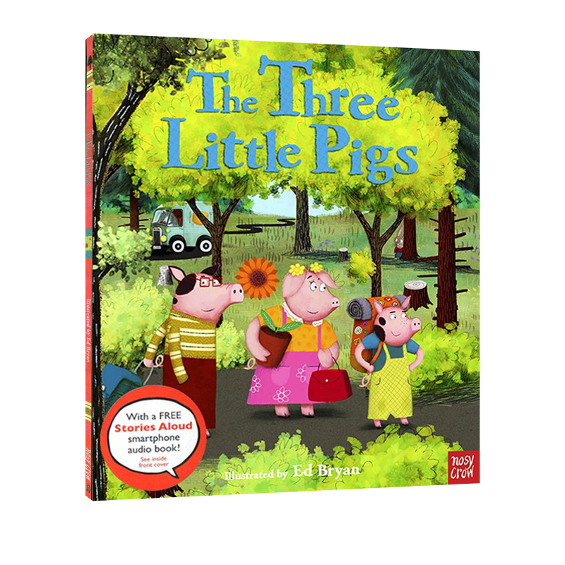 英文原版 Fairy Tales Three Little Pigs 三只小猪 儿童英语启蒙 经典童话故事绘本 Nosy Crow Stories Aloud 赠官方音频