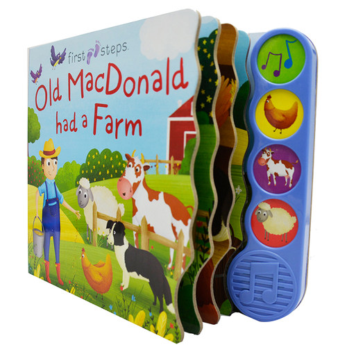 Old MacDonald Had a Farm 老麦克唐纳有一个农场  纸板发音书 英文原版经典儿歌童谣 - 图2
