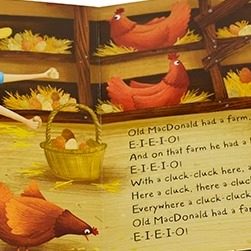 Old MacDonald Had a Farm 老麦克唐纳有一个农场  纸板发音书 英文原版经典儿歌童谣 - 图0