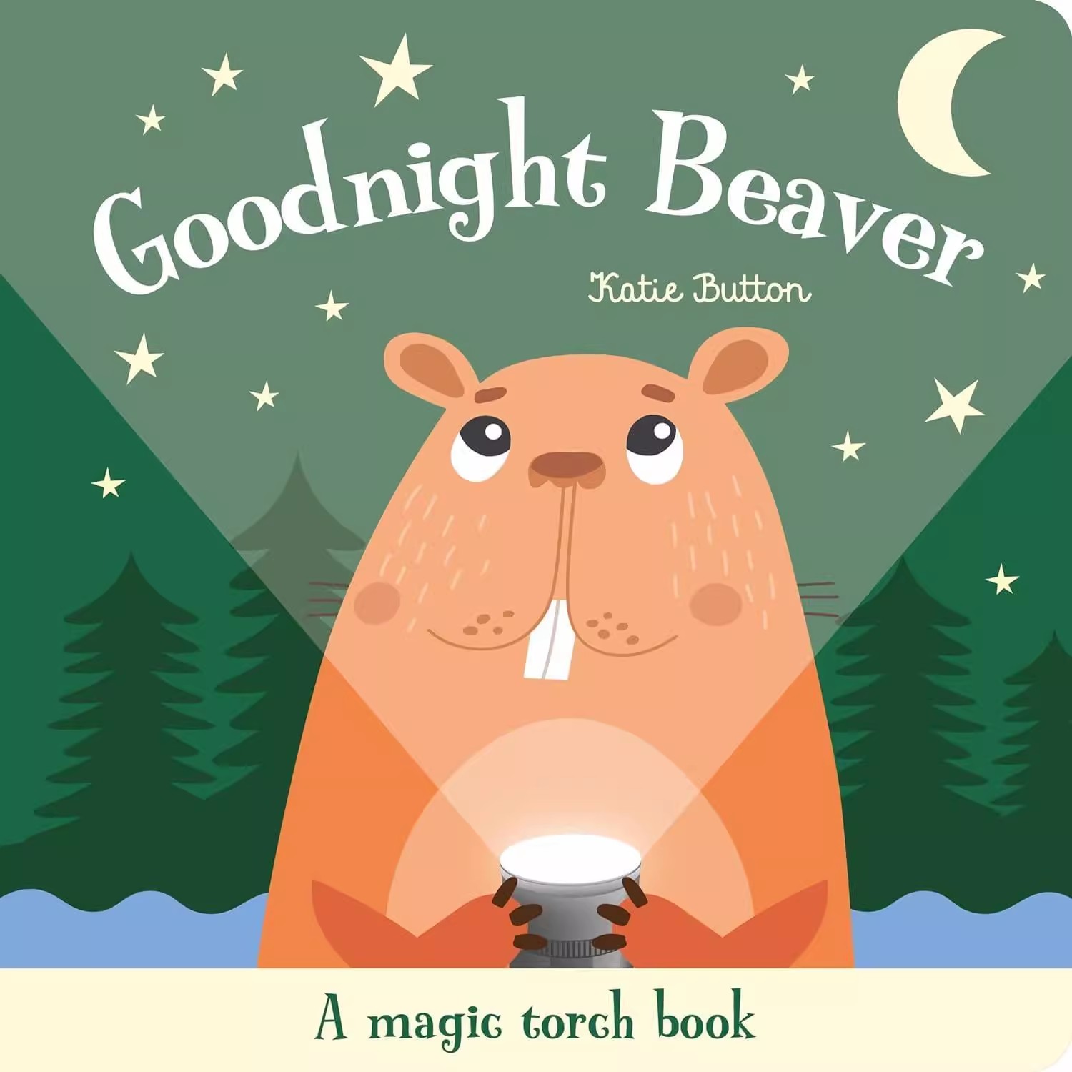 英文原版 Magic Torch Book 魔法手电筒书 透视绘本 4册合售 Goodnight Bunny/Lamb/Tiger/Beaver 幼儿益智绘本