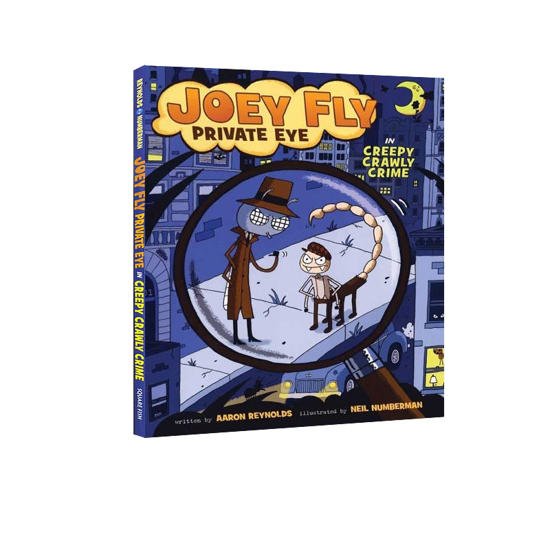 英文原版 Joey Fly Private Eye Creepy Crawly Crime 漫画绘本图画书 少儿趣味搞笑侦探 图像式小说