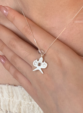 燕归原创追风筝极简纯银百搭项链