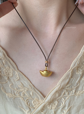 燕归财进宝国风足银轻奢百搭项链