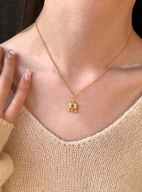 燕归青洲国风纯银百搭轻奢项链女