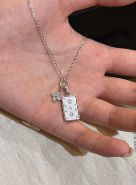 燕归银色星星无事牌流行百搭项链