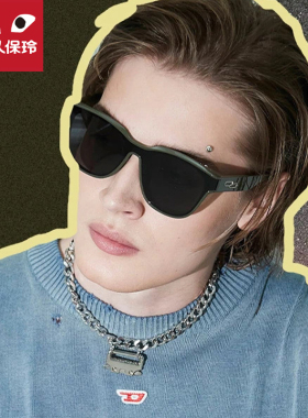 川久保玲防紫外线一体式镜片墨镜