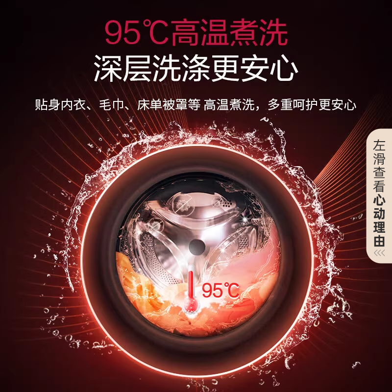 【国家补贴20%】LG容慧13kg大容量全自动滚筒洗衣机FCV13G4W除菌Y - 图2