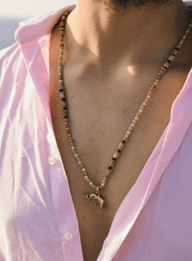 waki肯尼亚日记手工串珠项链