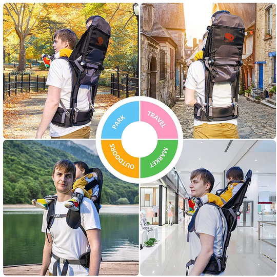 Baby saddle shoulder seat childcity