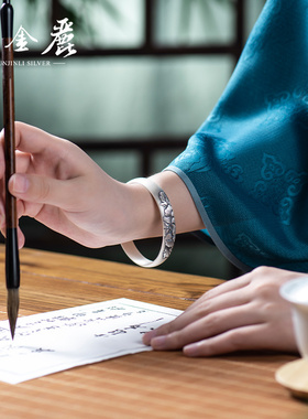 云金丽天香999足银手镯送妈妈