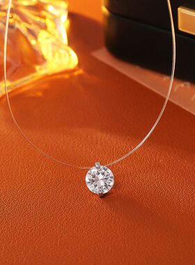 人鱼之泪莫桑钻吊坠项链高级感