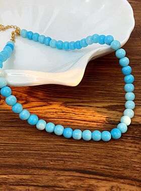 复古简约时尚锁骨链米珠复古国风