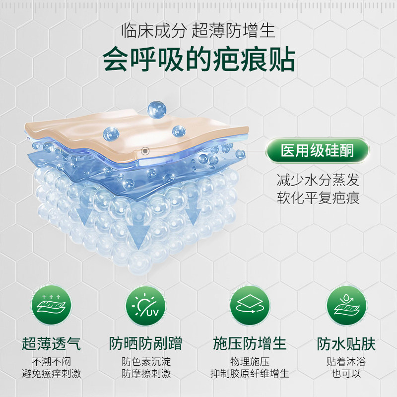 美皮护Mepiform祛疤贴增生疤痕贴双眼皮去疤膏痘印硅酮凝胶10*18,淘宝优惠券,粉丝福利购,淘宝优惠卷