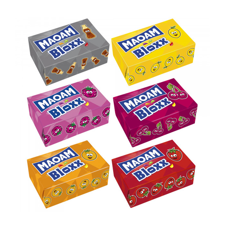 德国进口Maoam毛姆耐嚼什锦块状糖果混合水果软糖酸奶味独立包装 - 图3