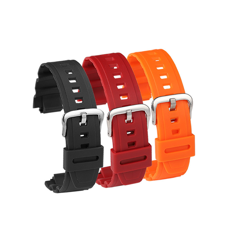 雷米龙适配卡西欧硅胶表带MCW 100H 110H W-S220手表带黑色树脂硅胶手表AE2000男表带配件 - 图3