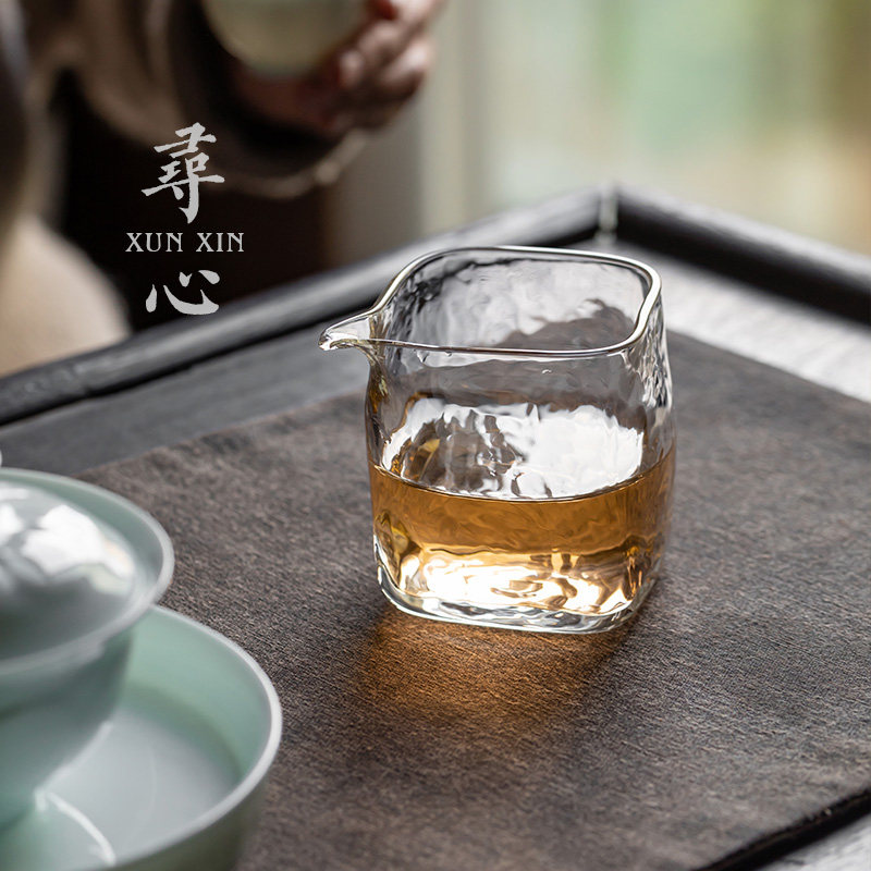 寻心透明玻璃公道杯加厚耐热分茶器茶海中式家用创意功夫茶具配件,淘宝优惠券,粉丝福利购,淘宝优惠卷