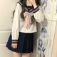 秋柚语【秋柚语】原创正版水手服jk制服校供学院风短袖基础款套装