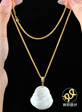 999足银肖邦链纯银黄金色锁骨链