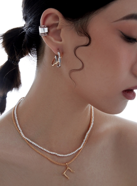 wowdays竹节三缺一小众设计项链