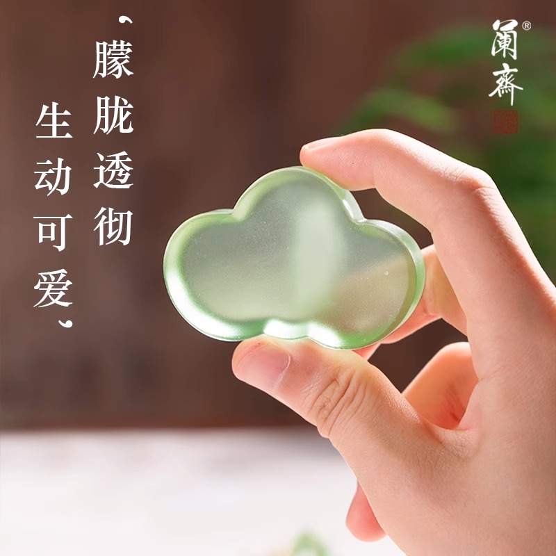 墨碟书法专用笔舔笔搁搁笔笔架国画书房镇纸摆件多功能文房四宝雅器文创好看高颜值小物件送礼 - 图1