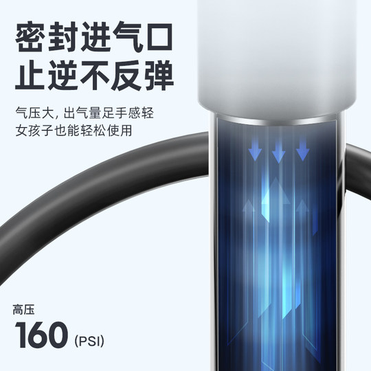 凤凰自行车打气筒家用通用新型高压泵公路电动车充气筒篮球气管子