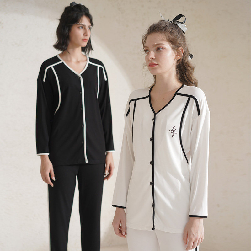 比弗小姐月子服产后春夏季喂奶睡衣 比弗小姐哺乳衣/月子服