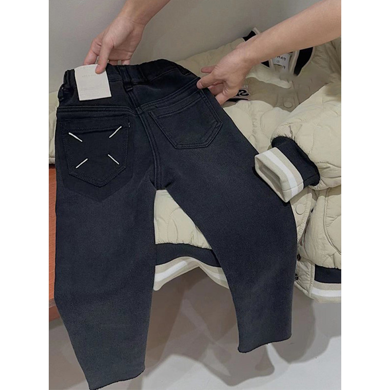 儿童裤子女童裤子2025秋冬新款中大童百搭显瘦加绒烟筒裤直筒单裤,淘宝优惠券,粉丝福利购,淘宝优惠卷